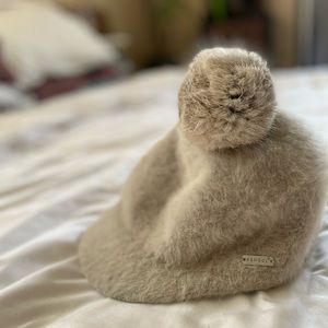 Kangol Angora cap with Pom